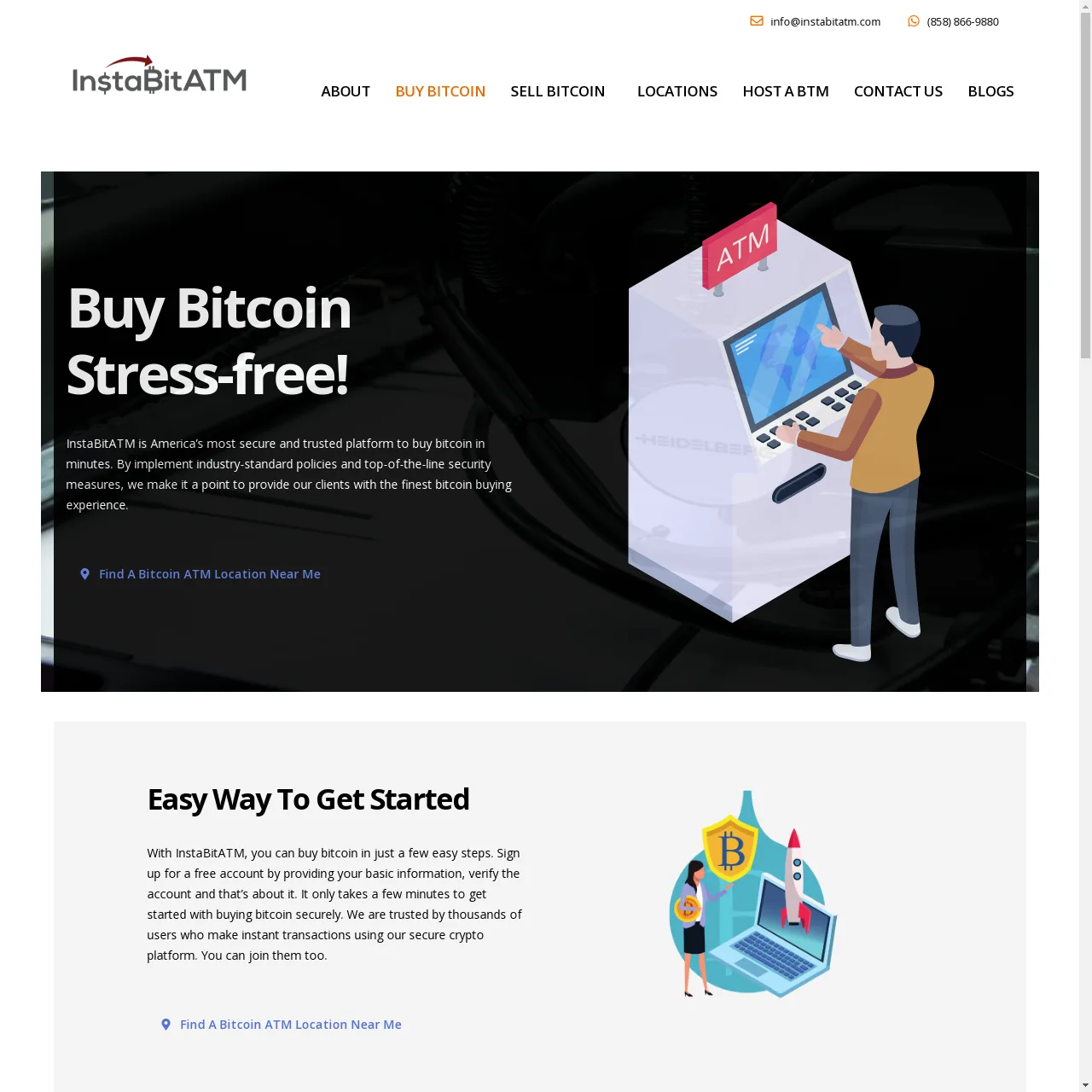 Buy Bitcoin Using InstaBitATM