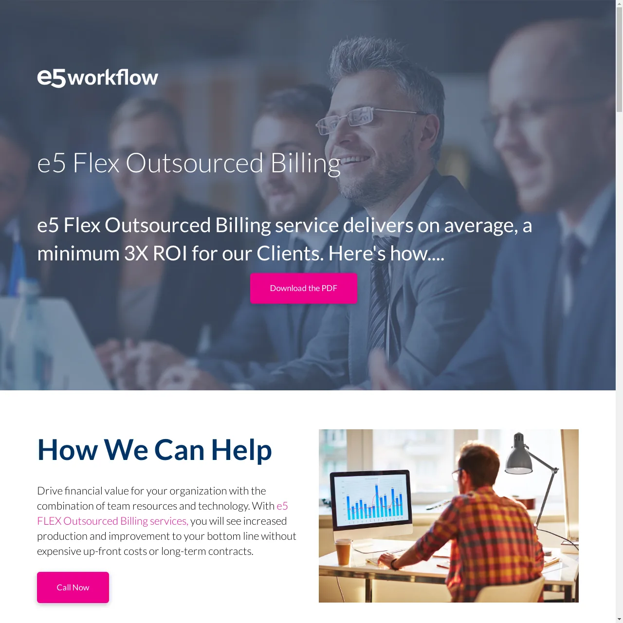 e5 Flex Outsourced Billing - e5 Workflow