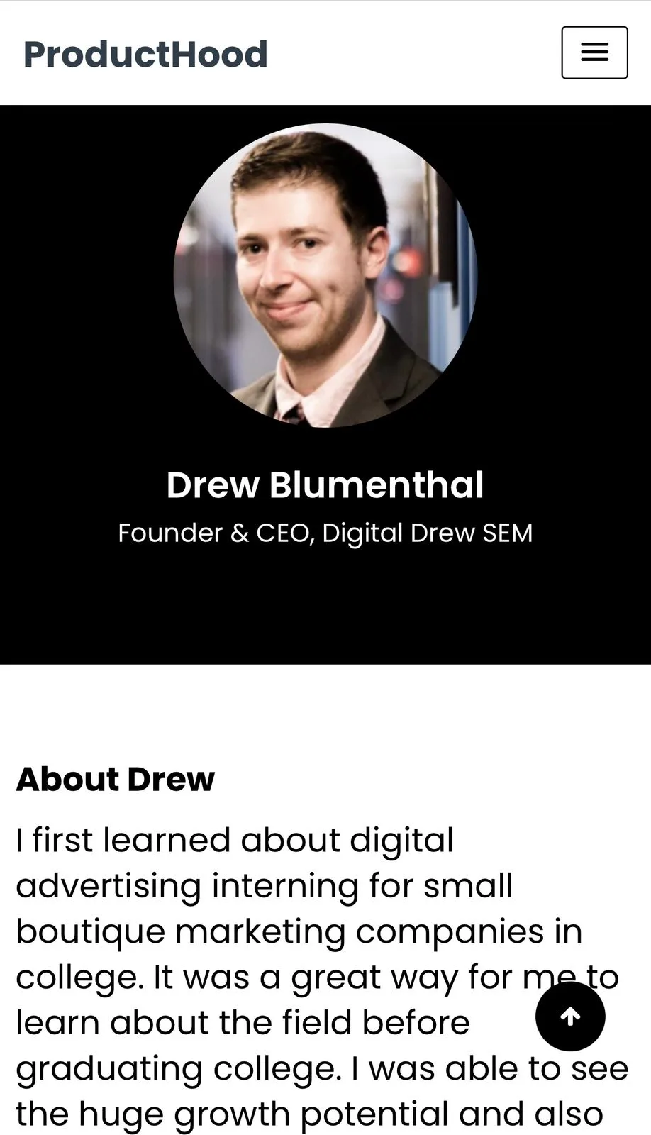 Producthood feature on Drew Blumenthal