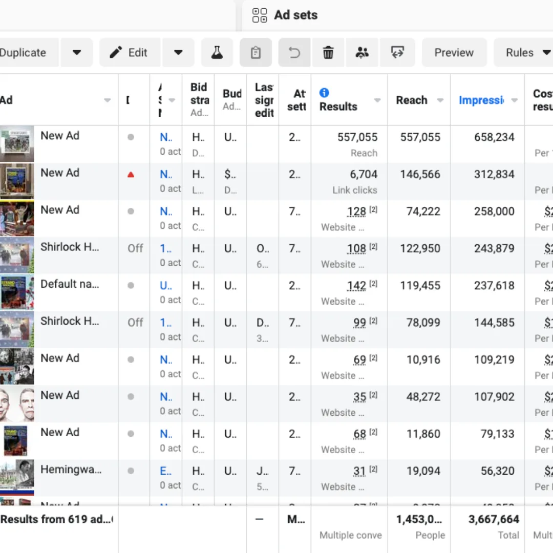We started working on this FB ad account in Nov, 2021. Made an audit for existing campaigns with detailed suggestions then implemented those suggestions for the improvement. Set up purchase optimizing campaigns. We got 316 purchases in less than $27. Purchases increased 246% in a year.